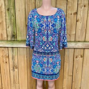 Laundry by Shelli Segal Multi-Print Dress EUC